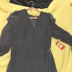 Vince Camaro long sleeve navy blue dresss